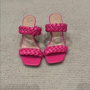 A New Day Women's Vibrant Pink Braided Sandals